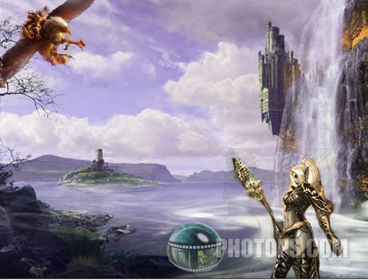 photoshop創(chuàng)意合成:制作動(dòng)漫游戲場景_webjx.com