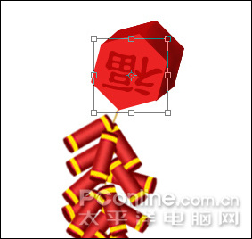 恭賀牛年 photoshp cs4繪制迎春炮竹 恭賀牛年 photoshp cs4繪制迎春炮竹