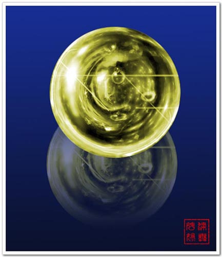妙用ps極坐標濾鏡打造漂亮水晶球教程