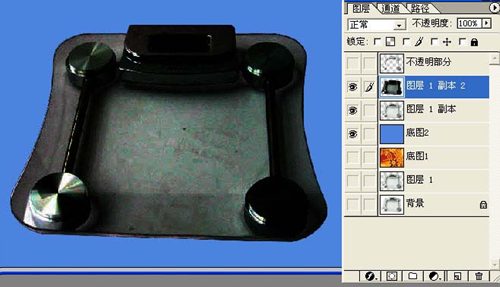 透明玻璃的摳圖方法