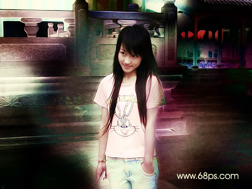 photoshop豐富照片色彩制作非主流效果