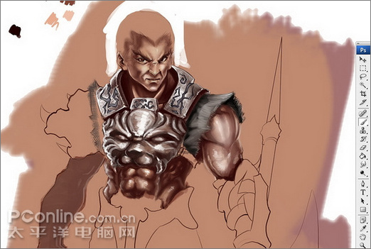 photoshop繪制網絡游戲男戰士 photoshop繪制網絡游戲男戰士