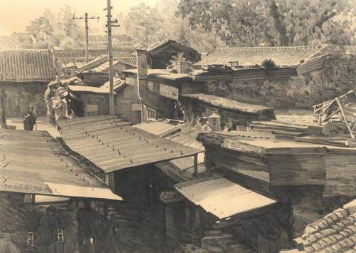 留住胡同—精彩photoshop鉛筆畫欣賞_網(wǎng)頁設(shè)計www.webjx.com轉(zhuǎn)載