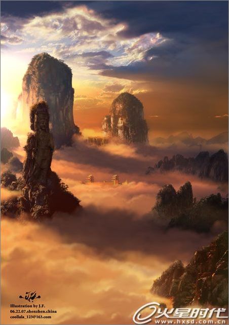 photoshop打造石像觀音完美場景