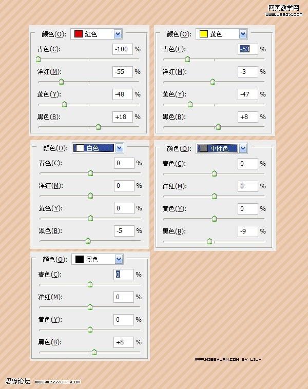 ps調色教程:金粉色調性感美女模特-網頁設計