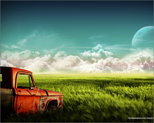 photoshop合成：想象未來特效海報