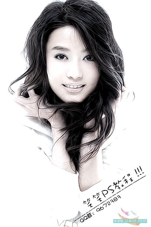 ps修圖:美女照片的磨皮和銳化