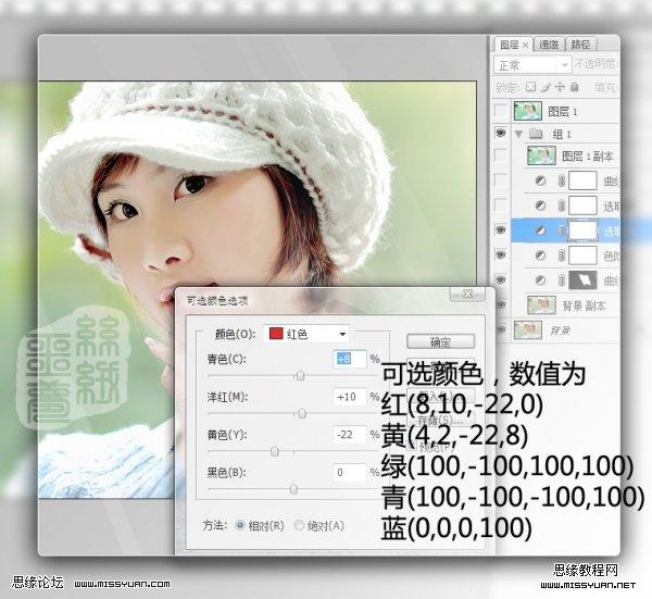 photoshop調(diào)出女孩秀麗清爽的色彩