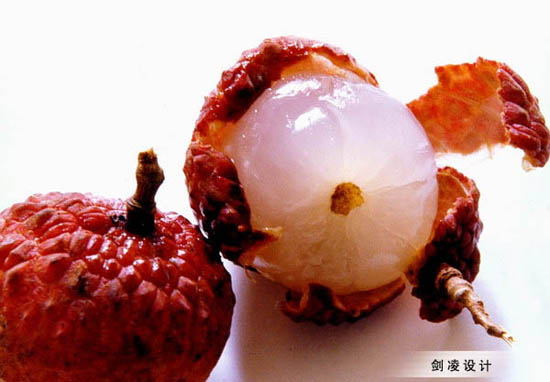 photoshop照片合成：海豹臉型的荔枝