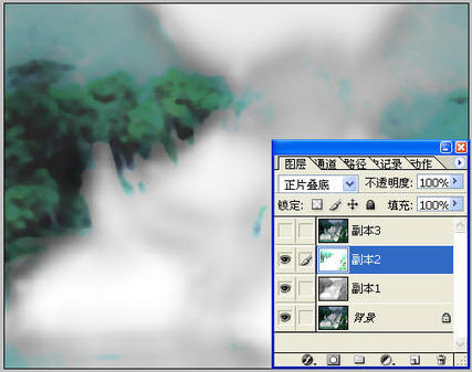 網頁設計www.webjx.com原創_photoshop將照片處理為潑墨風景畫