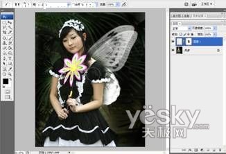 photoshop營造夢幻效果_神秘園中的精靈_網頁設計webjx.com整理轉載