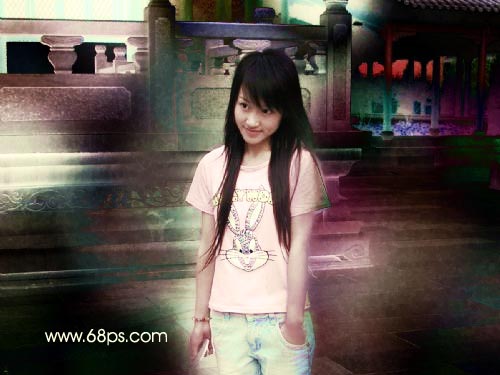 photoshop豐富照片色彩制作非主流效果