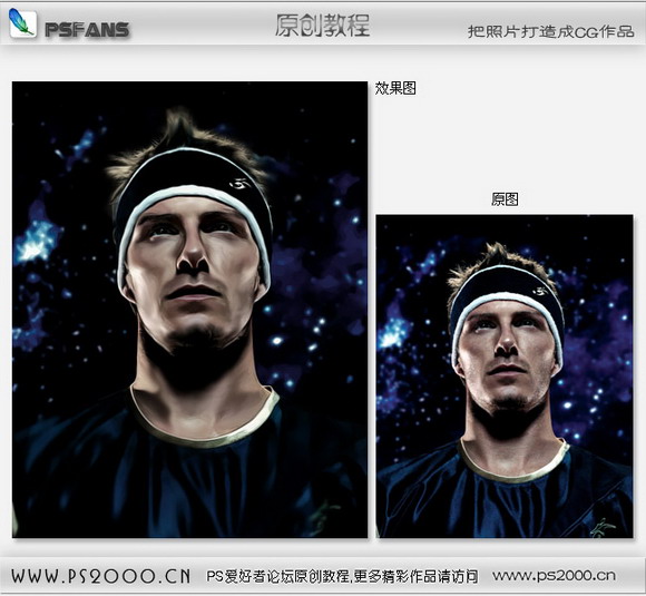 把照片打造成鼠繪效果