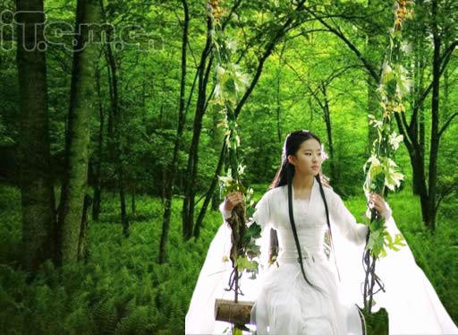 photoshop照片合成為美麗畫卷