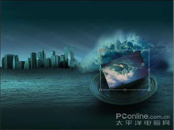photoshop照片合成:驚濤駭浪在哪會有?