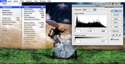 photoshop照片合成教程:暗調插畫效果_網頁設計