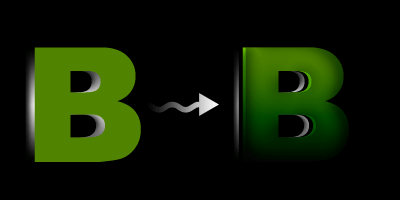 photoshop制作層疊的立體彩色文字