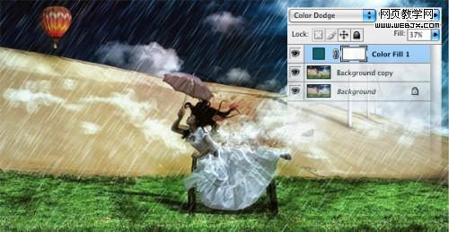 photoshop照片合成教程:暗調插畫效果_網頁設計