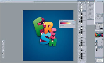 photoshop扭曲變換制作時尚3d特效字 photoshop扭曲變換制作時尚3d特效字