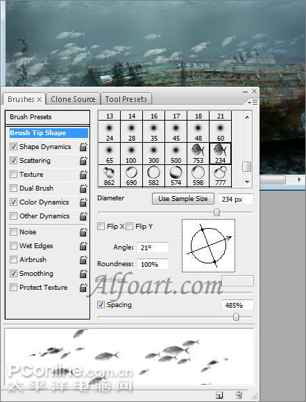 ps輕松制作魅力無限的水底場景