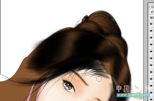 photoshop鼠繪漂亮的人物桃花淚