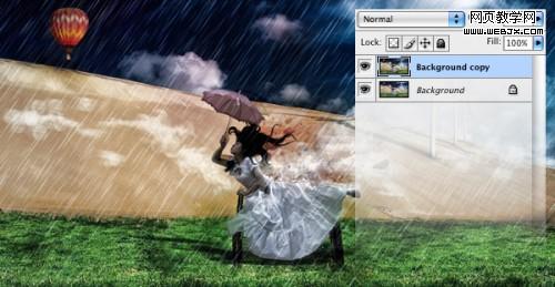 photoshop照片合成教程:暗調插畫效果_網頁設計