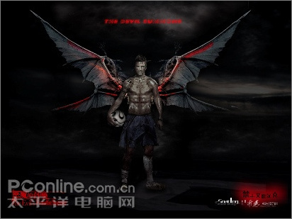 photoshop打造《惡魔的狂熱》歐洲杯壁紙