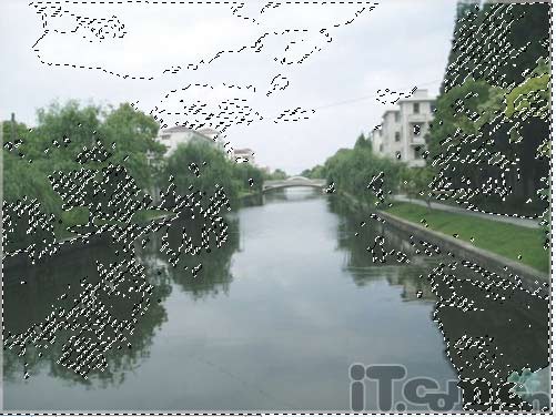 photoshop實例:炎熱的夏天變冬天