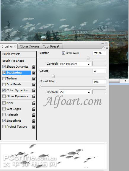ps輕松制作魅力無限的水底場景