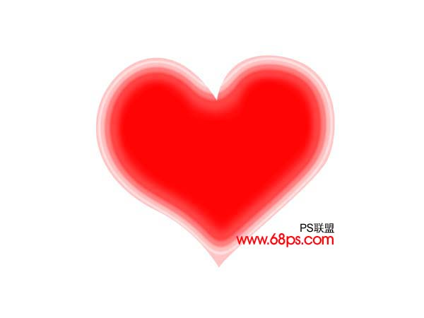 支持2008北京奧運 ps繪制奧運紅心圖案