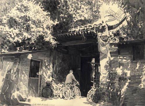 留住胡同—精彩photoshop鉛筆畫欣賞_網(wǎng)頁設(shè)計www.webjx.com轉(zhuǎn)載