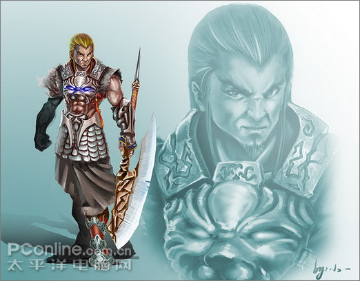 photoshop繪制網絡游戲男戰士 photoshop繪制網絡游戲男戰士