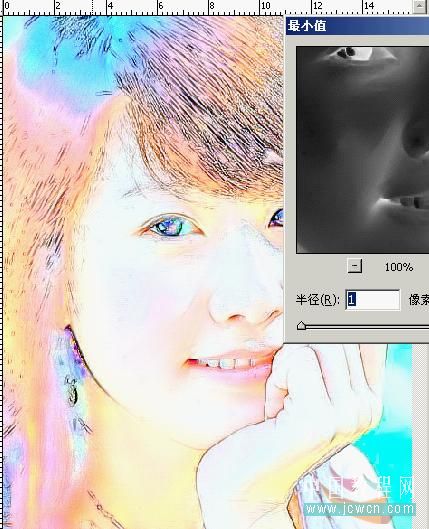 photoshop教程:水靈靈的美女調出來_網頁設計webjx.com轉載