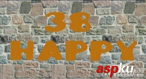 Photoshop模擬在墻上文字特效 Photoshop,文字特效