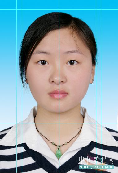 photoshop教程:制作證件照_網頁設計webjx.com轉載
