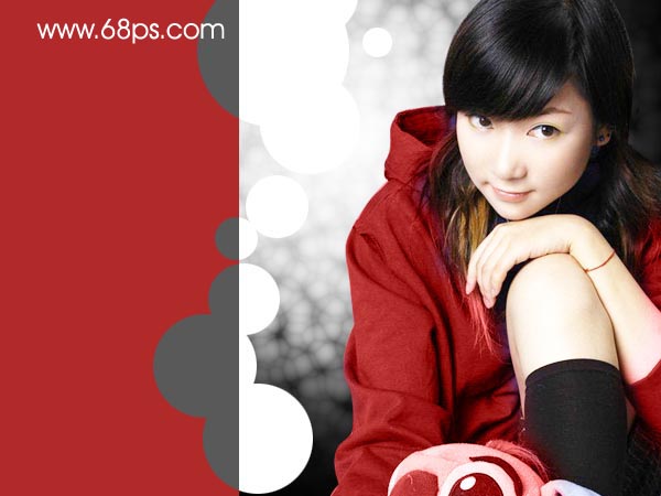 photoshop教程:紅衣mm照片制作_網頁設計webjx.com轉載