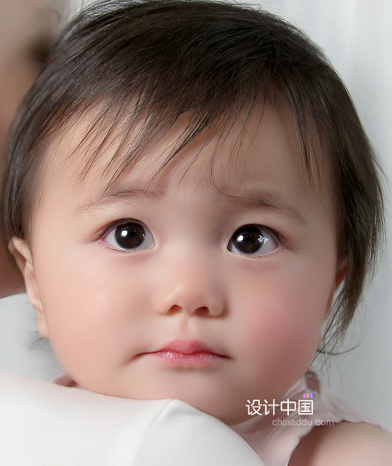 photoshop教程:美白照片中的寶寶