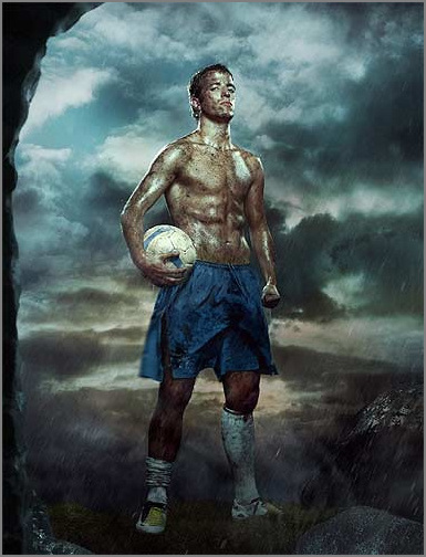 photoshop打造《惡魔的狂熱》歐洲杯壁紙