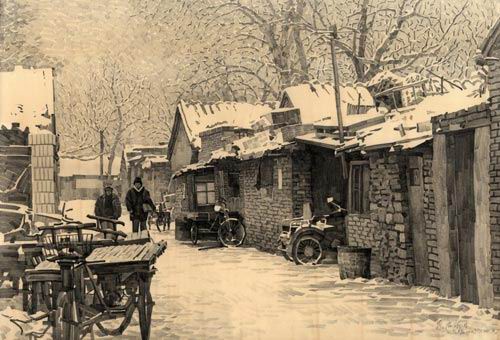 留住胡同—精彩photoshop鉛筆畫欣賞_網(wǎng)頁設(shè)計www.webjx.com轉(zhuǎn)載