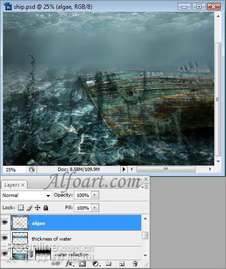 ps輕松制作魅力無限的水底場景