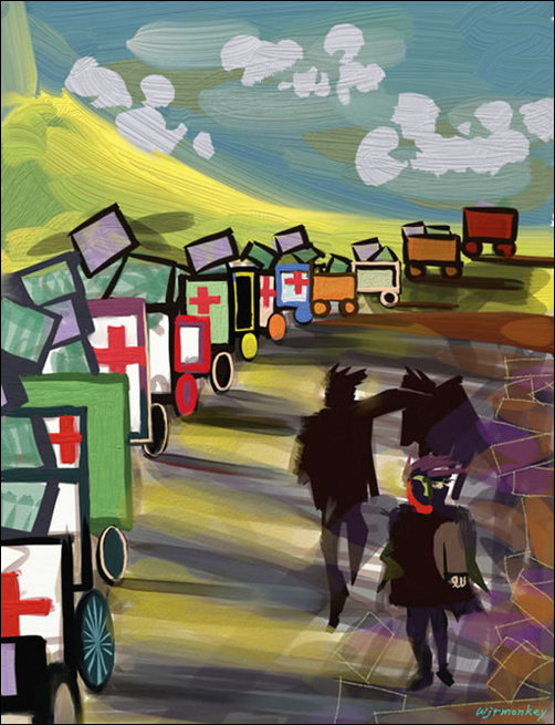 用插畫為5.12地震受災同胞祈福 用插畫為5.12地震受災同胞祈福