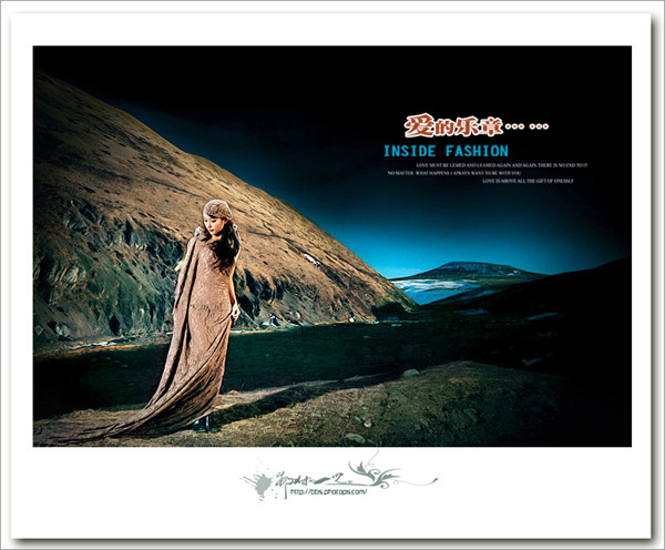 photoshop使美女照片變身為海報效果