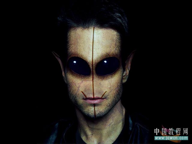 photoshop合成教程:恐怖的外星人