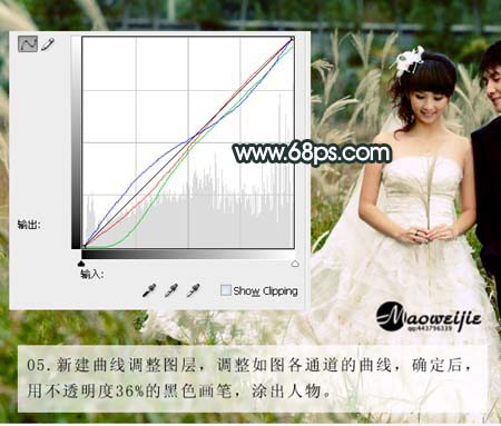 photoshop婚紗照片調色:柔美色調