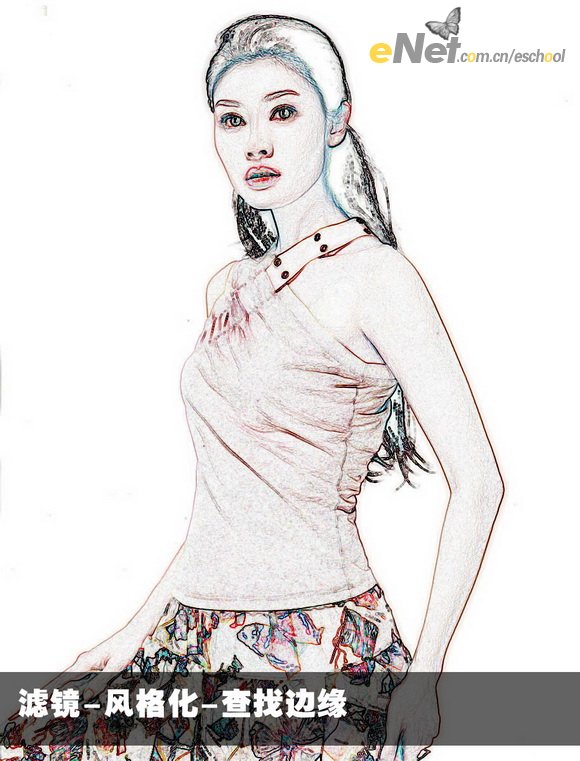 photoshop教程:pop風格的mm肖像畫