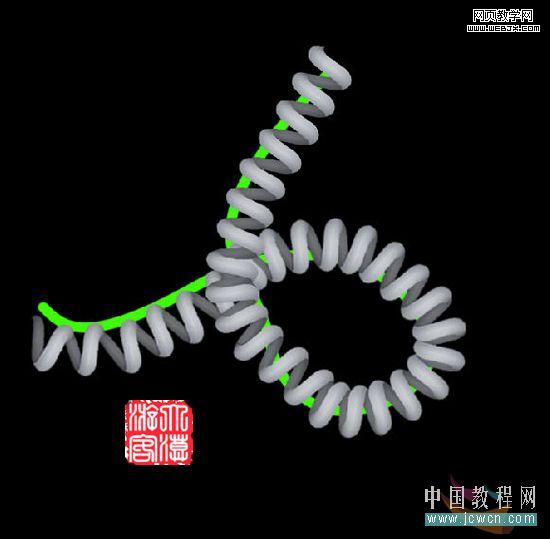 photoshop繪制一條攪在一起的電話線_網(wǎng)頁(yè)設(shè)計(jì)