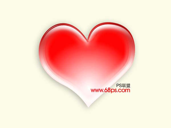 支持2008北京奧運 ps繪制奧運紅心圖案