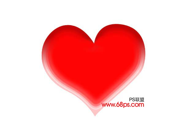支持2008北京奧運 ps繪制奧運紅心圖案