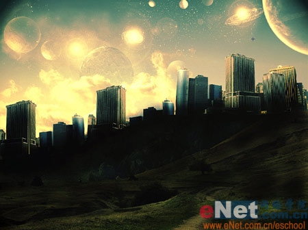 photoshop照片合成:壯觀輝煌的都市