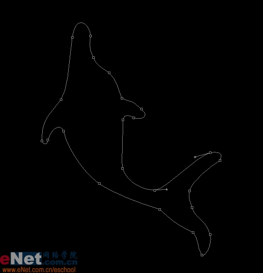 photoshop實例教程:海豚頂珠寶石耳墜